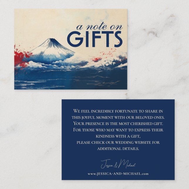 Kleine Anmerkung zu GIFTS Japonesque Harmonie mit  Begleitkarte (Vorne/Hinten)