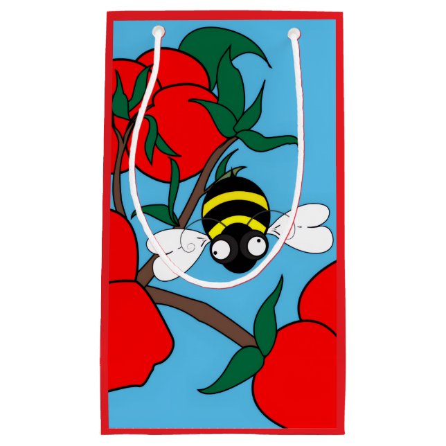 Kleine Apfelgeschenktasche Geschenktüte (Vorderseite)