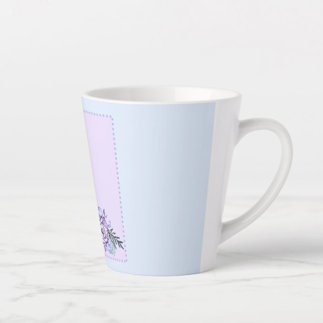 Kleine Aqua-Rose Milchtasse (Rechts)