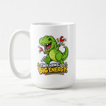 🦖 Kleine Arme, große Energie Classic Mug ☕⚡