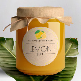 Kleine Aufkleber für das Label Lemon Jam