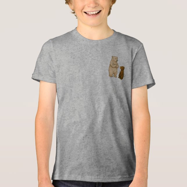 Kleine Augen, große Träume Tri-Blend Shirt (Vorderseite)