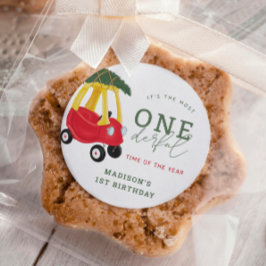 Kleine Autofahrer-Feierabend Geburtstagsfavoriten Runder Aufkleber