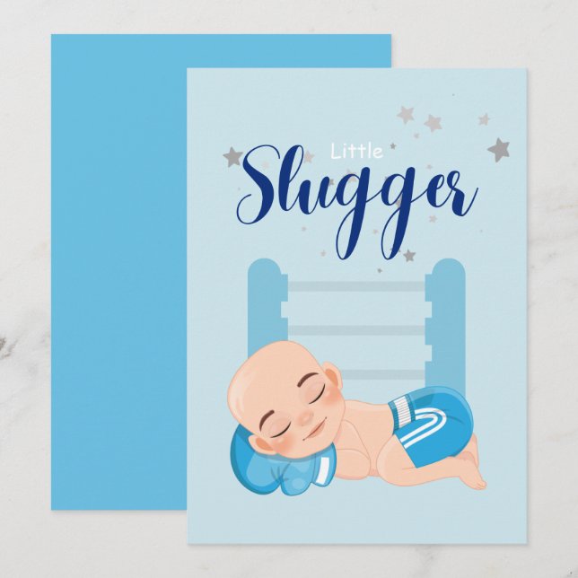 Kleine Baby-Announcement-Karte Ankündigung (Vorne/Hinten)