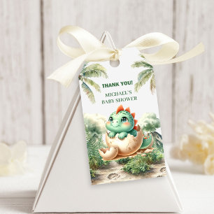 Kleine Baby-Dino schlüpfen bald Geschenkanhänger f