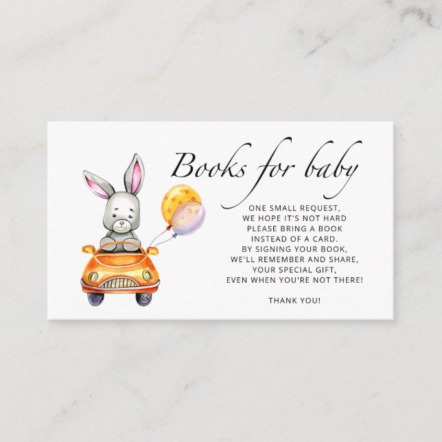 Kleine Babybrillenbücher für Babytickets Begleitkarte (Vorderseite)