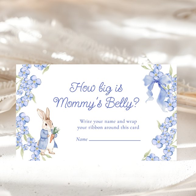 Kleine Babydusche wie groß ist Mama's Bauch Begleitkarte (Von Creator hochgeladen)