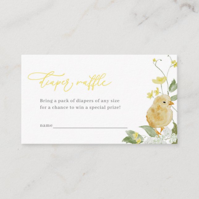 Kleine Babydusche-Windelwaschkarte Platzkarte (Vorderseite)