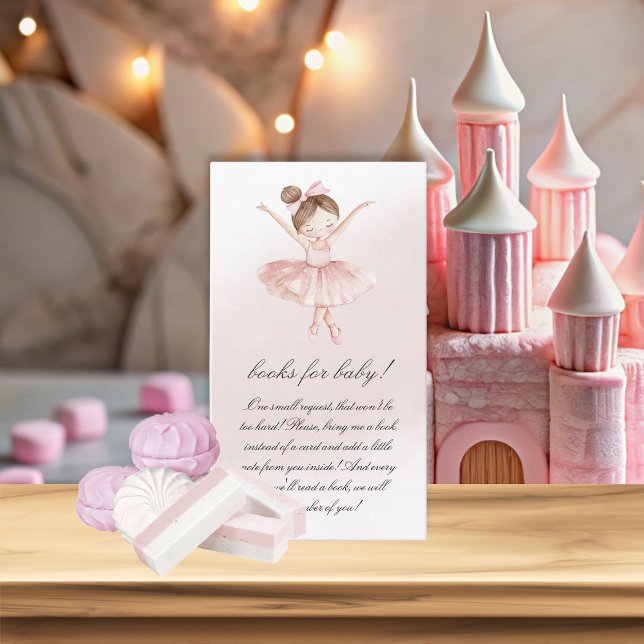 Kleine Ballerina Aquarellbücher für Baby Begleitkarte (A Little Ballerina Watercolor Books for Baby Enclosure Card)