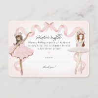 Kleine Ballerina Baby Duschdusche Windelspulenspan