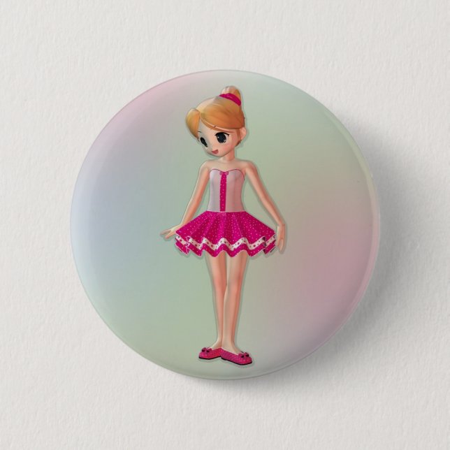Kleine Ballerina Button (Vorderseite)