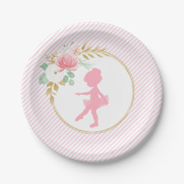 Kleine Ballerina Geburtstagsparty Plate Pappteller