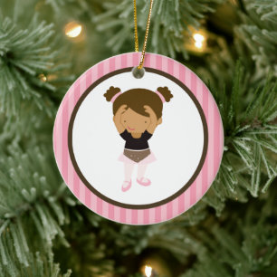 Kleine Ballerina Keramik Ornament