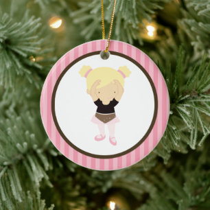 Kleine Ballerina Keramikornament