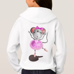Kleine Ballerina Maus - Malerei - Spaß Hoodie