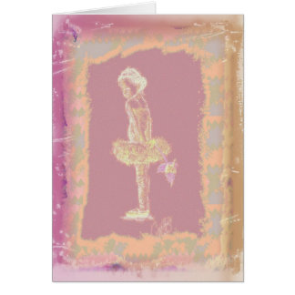 Kleine Ballerina mit Rose