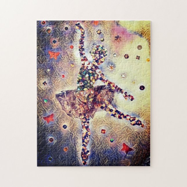 Kleine Ballerina Niedliche Ballettschuhe Puzzle (Vertikal)