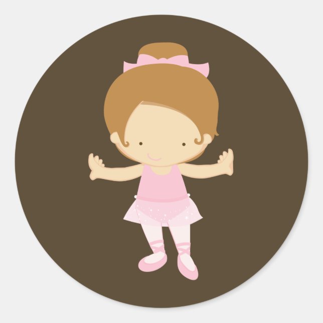Kleine Ballerina Stickers (Vorderseite)