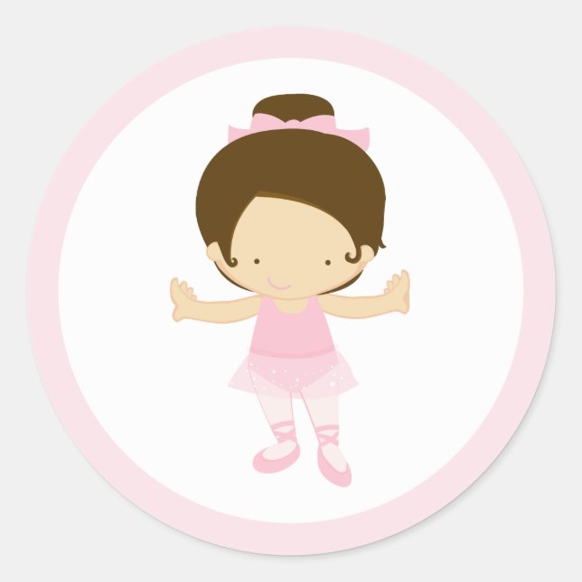 Kleine Ballerina Stickers (Vorderseite)
