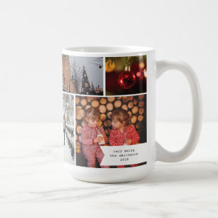 Kleine Band-Mehrfach-Foto-Weihnachtsandenken Kaffeetasse
