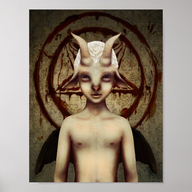 KLEINE BAPHOMET POSTER (Vorne)
