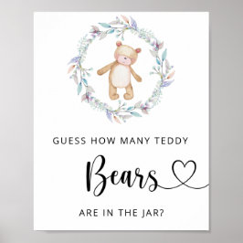 Kleine Bärenrätchen, wie viele Teddybären Poster