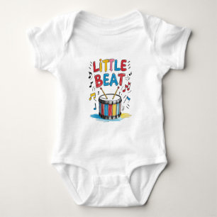 Kleine Beat-Crayon-Style-Schlagzeug Baby Strampler