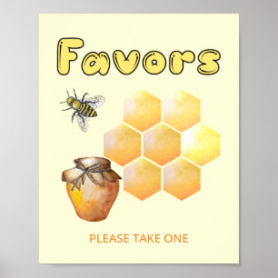 Kleine Bee Baby Duwer Lieblingsmarke Poster