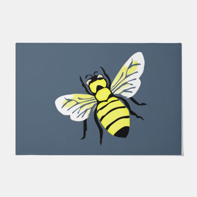 Kleine Bienenmatte, Tierliebhaber Doormat Fußmatte (Vorderseite)