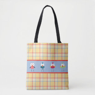 Kleine Birdies Custom All-Over-Print Tote Bag