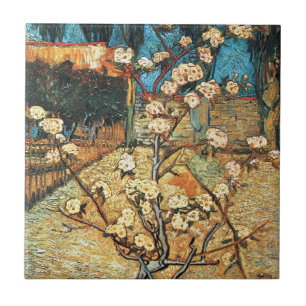 Kleine Birnbaum in Blüte von Vincent van Gogh Fliese