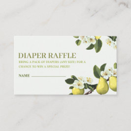 Kleine Birne Thema Babydusche Windelwindeln Begleitkarte