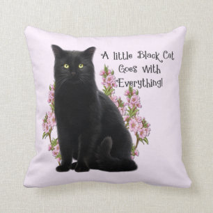 KLEINE BLACK CAT KISSEN