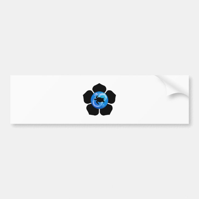 Kleine Blasen Autoaufkleber (Vorne)