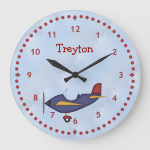 Kleine blaue Bordwand Große Wanduhr