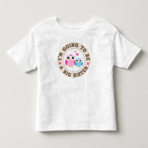 Kleine blaue Brudereule Im gehend, große Schweste Kleinkind T-shirt