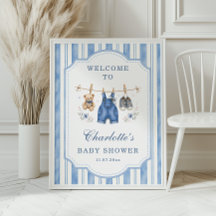 Kleine Blaue Jeans Baby Mädchen Shower Begrüßungsp