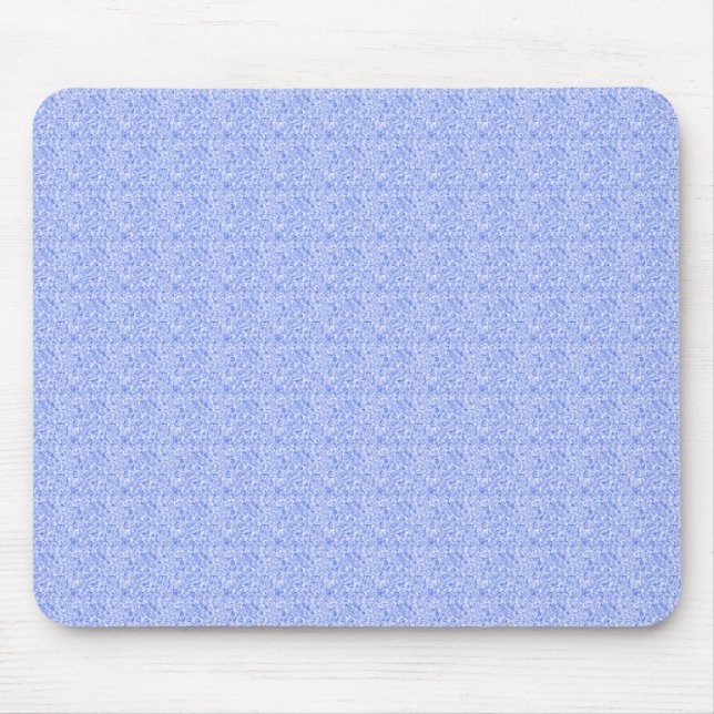 Kleine blaue Quadrate Mousepad (Vorne)