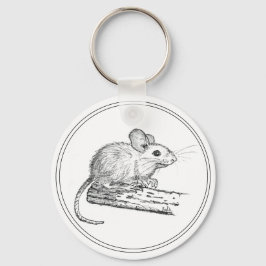 Kleine Bleistiftmaus Schlüsselanhänger