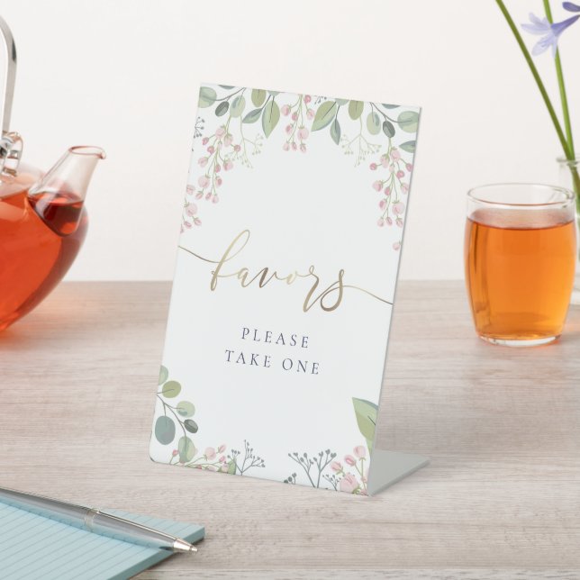 kleine Blume bevorzugen Schild (In SItu)