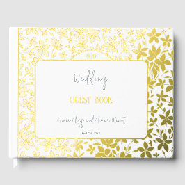 Kleine Blume Foil Wedding Gästebuch