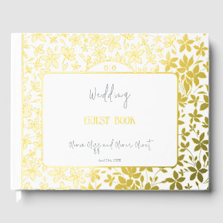 Kleine Blume Foil Wedding Gästebuch
