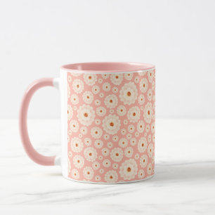 Kleine Blume im rosa Hintergrund Tasse
