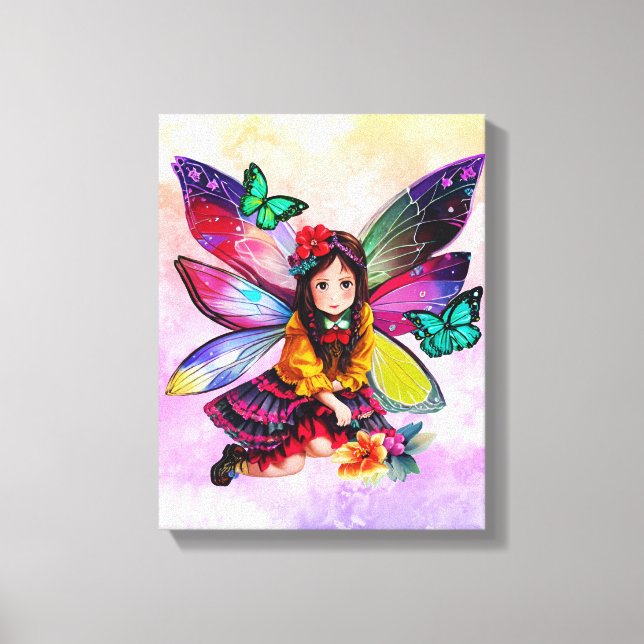 Kleine Blume mit Haltbarkeit Leinwand (Vorderseite)