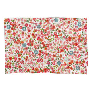 Kleine Blumen, Calico-Stil nahtloser Hintergrund Kissenbezug