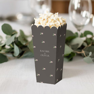 Kleine Blumen-Popcorn-Hochzeitsgunst Geschenkschachtel