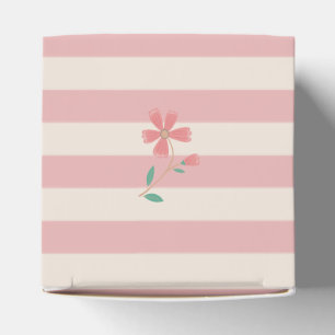 Kleine Blumige Handlettering-Baby-Shower-Sign Geschenkschachtel
