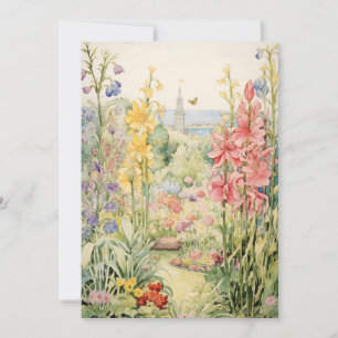 Kleine Blüten Baby Shower Floraler Garten Einladung