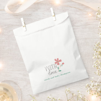 Kleine Blüten-Handschrift Geschenktütchen