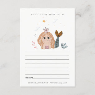 Kleine Blütenpraxis für Mama-Babydusche Begleitkarte